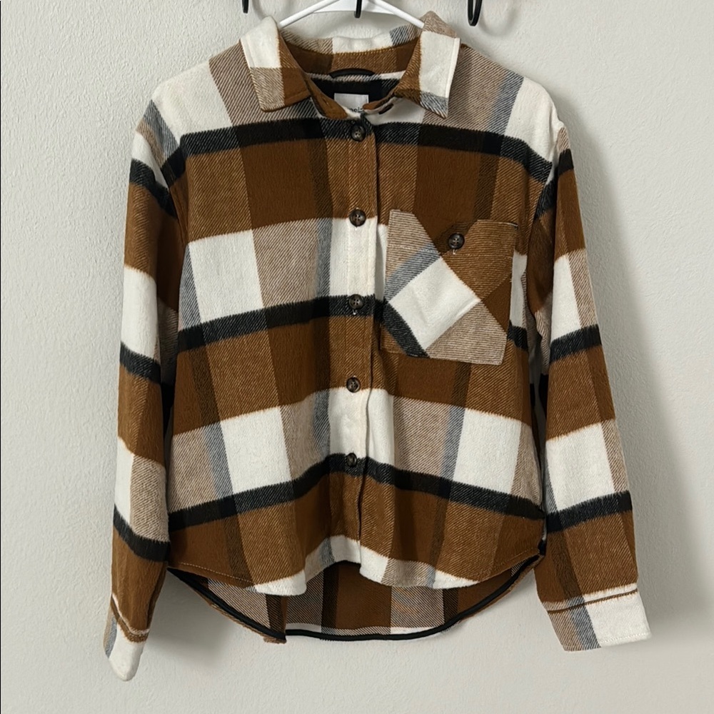 Kenzie Jeans Shacket Flannel